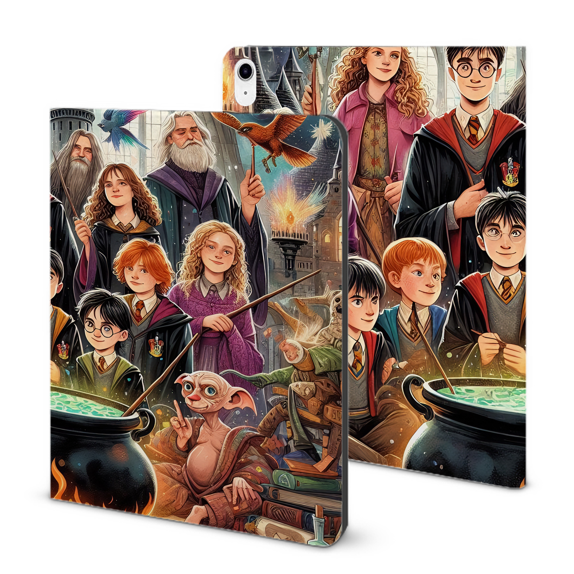 （画像用） Harry Potter ハリー・ポッターシリーズ IPad ケース ブック型 PUレザー TPU 耐衝撃 軽量 薄型 ペン収納なし 全面保護 IPad 各モデル対応